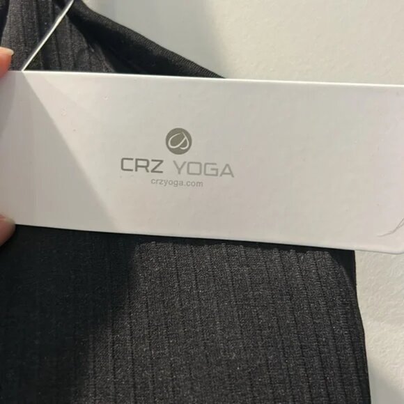 CRZ Yoga Seamless Racerback Built in Bra Ribbed Tank - Picture 6 of 8